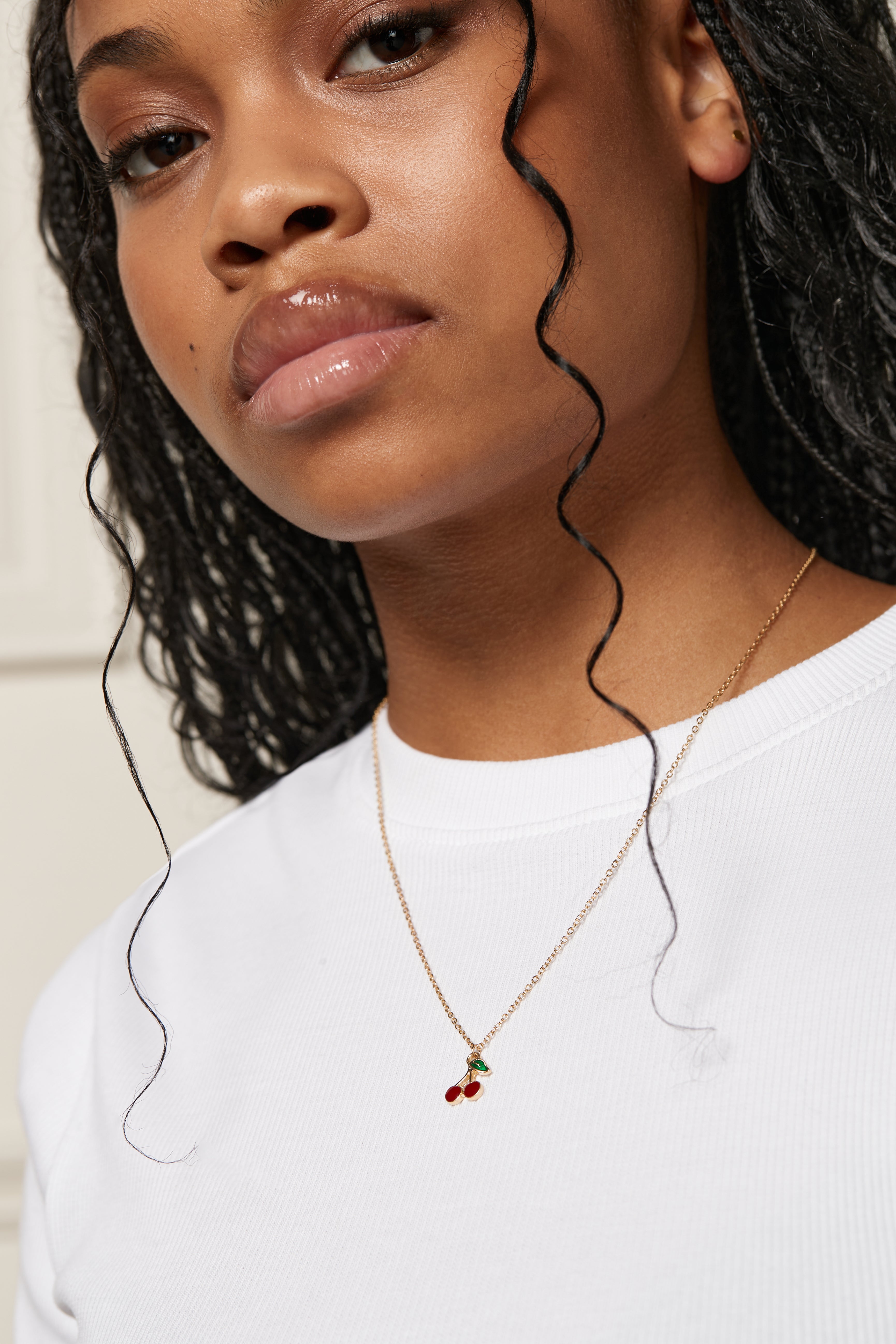 Cherry Pendant Necklace - A0190 | Womance