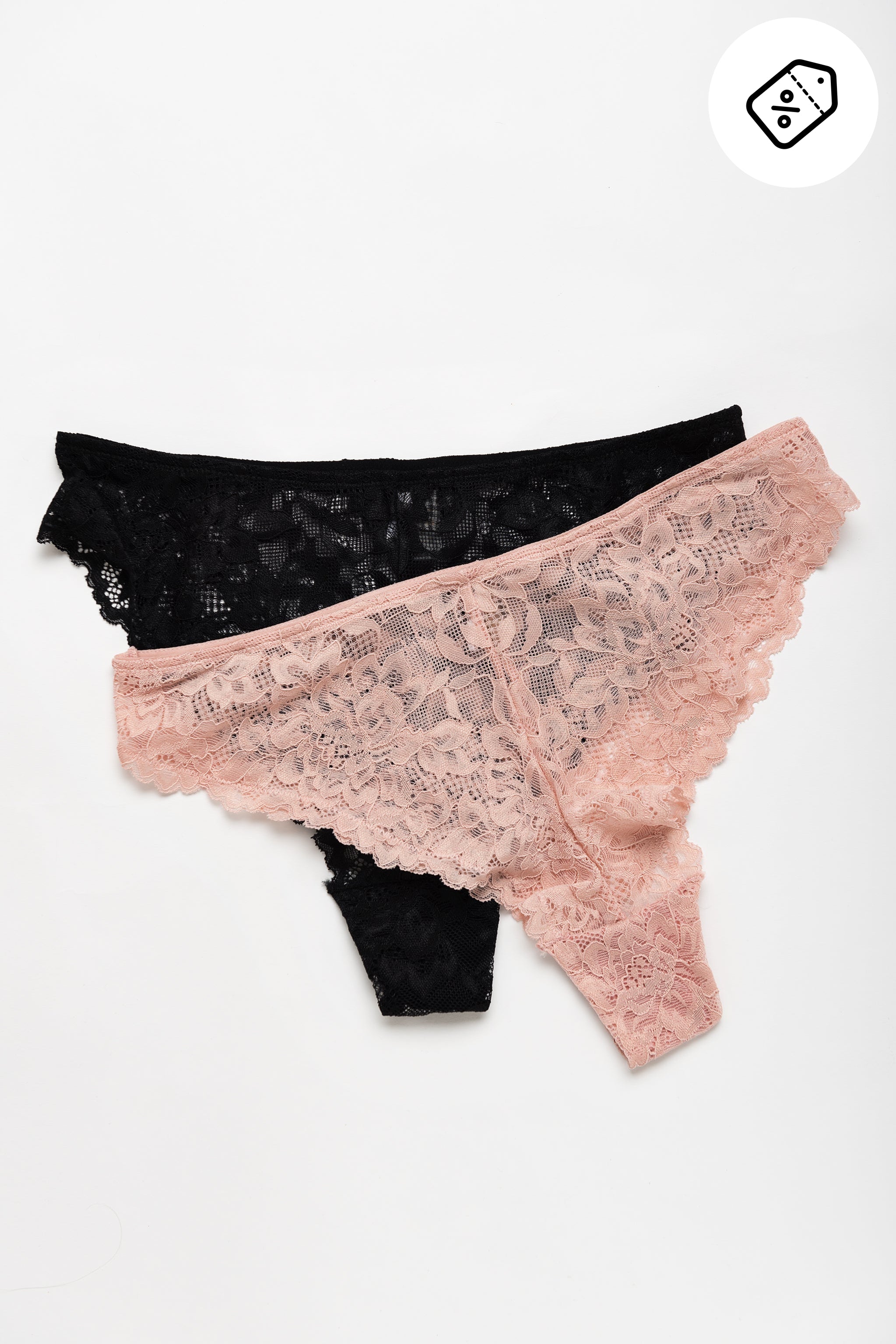 Lace Crop Top and Brazilian Panties Set 