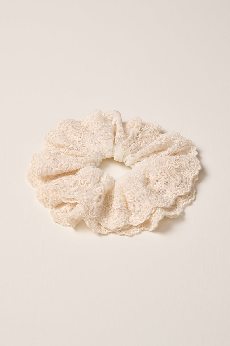 Large Lace-Style Scrunchie - A0292