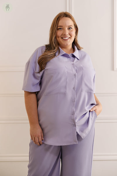 Chemise ample à manches courtes - 4047 (Seconde Main)-Recurate-Lilas-S-1beffa1b-c7ca-4ea9-b67d-79a481a1c7a6-WOMANCE