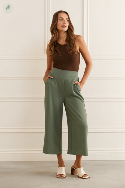 Pantalon style palazzo ample - 5068 (Seconde Main)-Recurate-Vert-XS-7a411749-f19c-4b1e-a8fa-52437cc8164d-WOMANCE