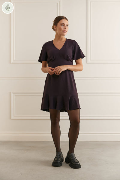 Robe courte fluide - 2118 (Seconde Main)-Recurate-Blackberry wine-S-1d2fc700-dea6-4c45-98df-2233dbaa7f8d-WOMANCE