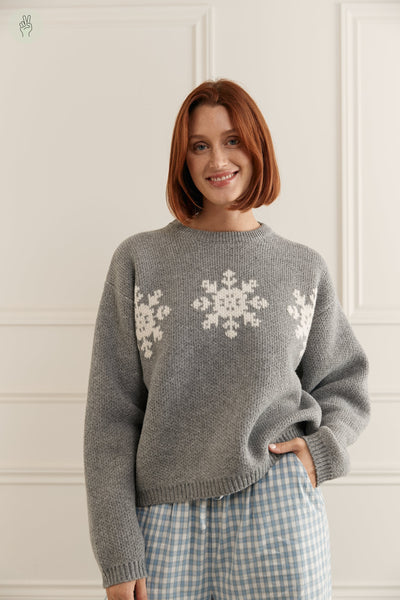 Pull en tricot ample - 8097 (Seconde Main)-Recurate-Gris-M-ccf7895f-f88d-4f85-825a-a28cdb1ff279-WOMANCE