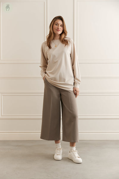 Chandail oversized manches longues - 9095 (Seconde Main)-Recurate-Crème-XS-5bb61126-6ec1-44e0-8446-9cca5dda9496-WOMANCE