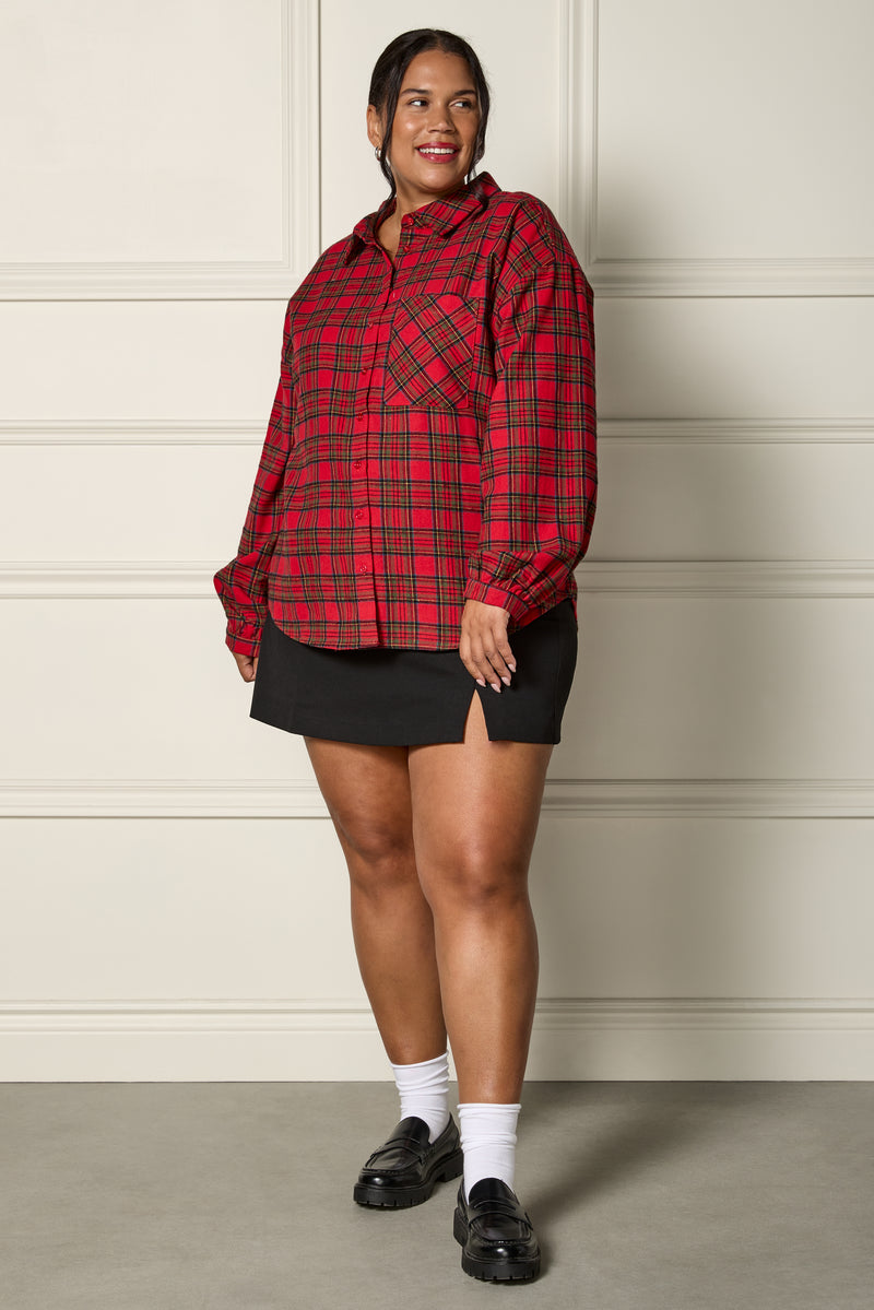 Skort with Side Slit - 5073