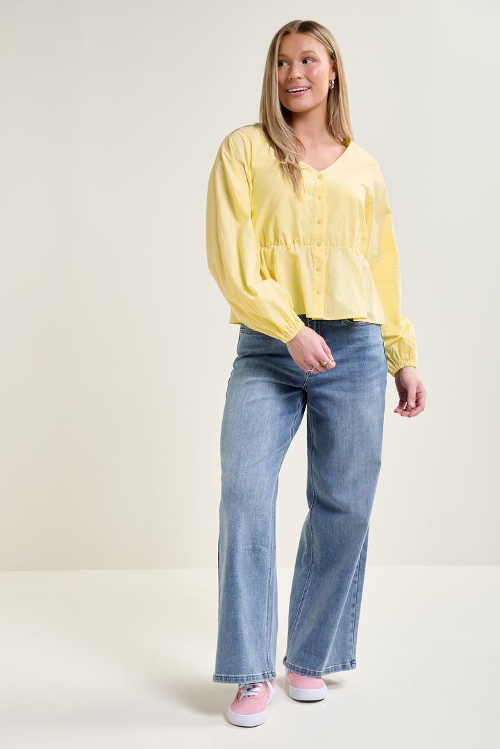 V-Neck Blouse - 4091 | Womance