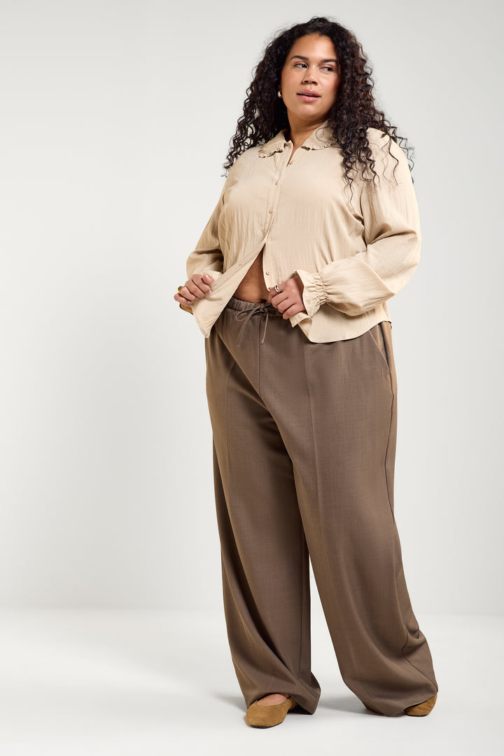 Wide Leg Woven Pants - 5137 | Womance
