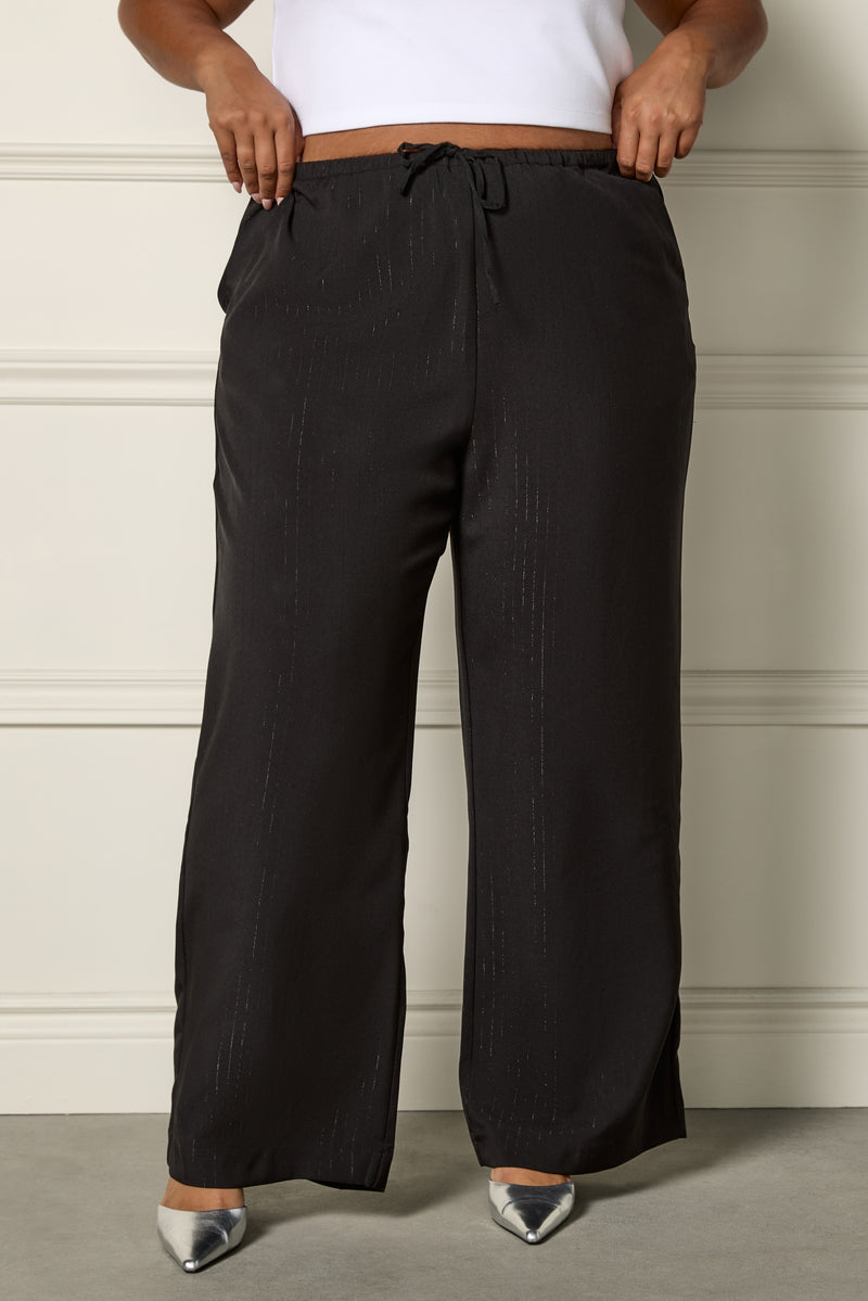 Pantalon à fines rayures lustrées - 5126