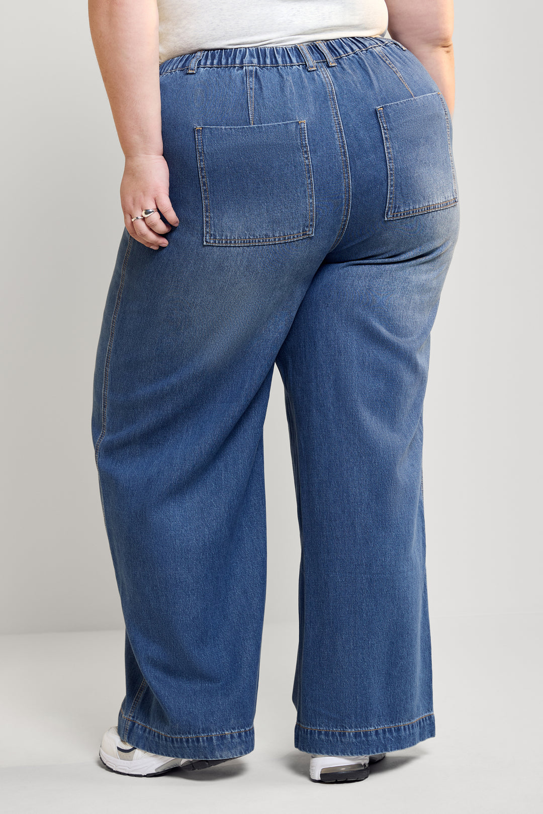 Soft Denim-Effect Pants - 7046 | Womance