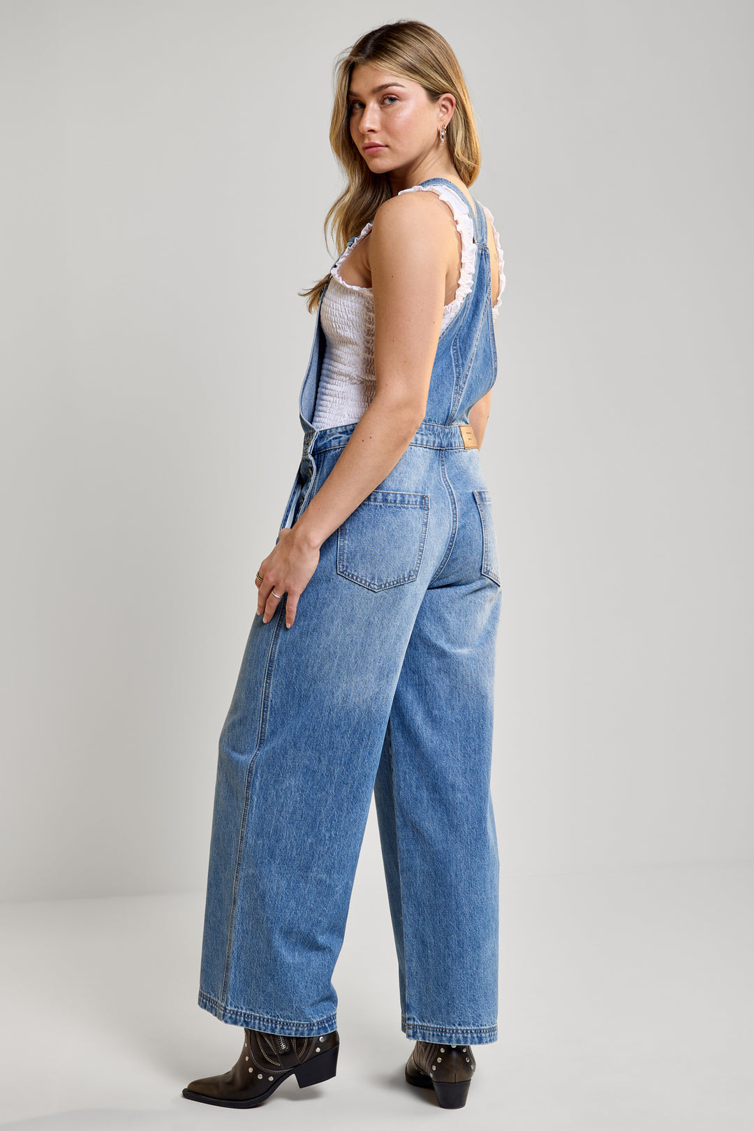 Wide-Leg Overalls - 7050 | Womance