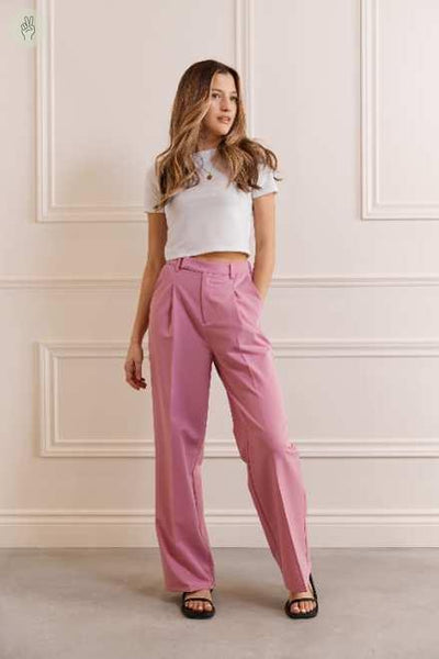 Pantalon rose droit - 5067 (Seconde Main)-Pantalon - Seconde main-Trove-Rose-XS-d277b8d7-9162-4581-ab7f-034e23a41d82-WOMANCE