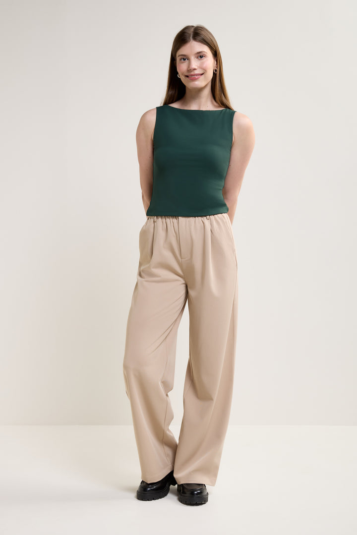 【人気商品】 ✴︎drawers Boat Neck Tanktop プラム Forest Green Boat Neck Tank Top - 9171 | Womance