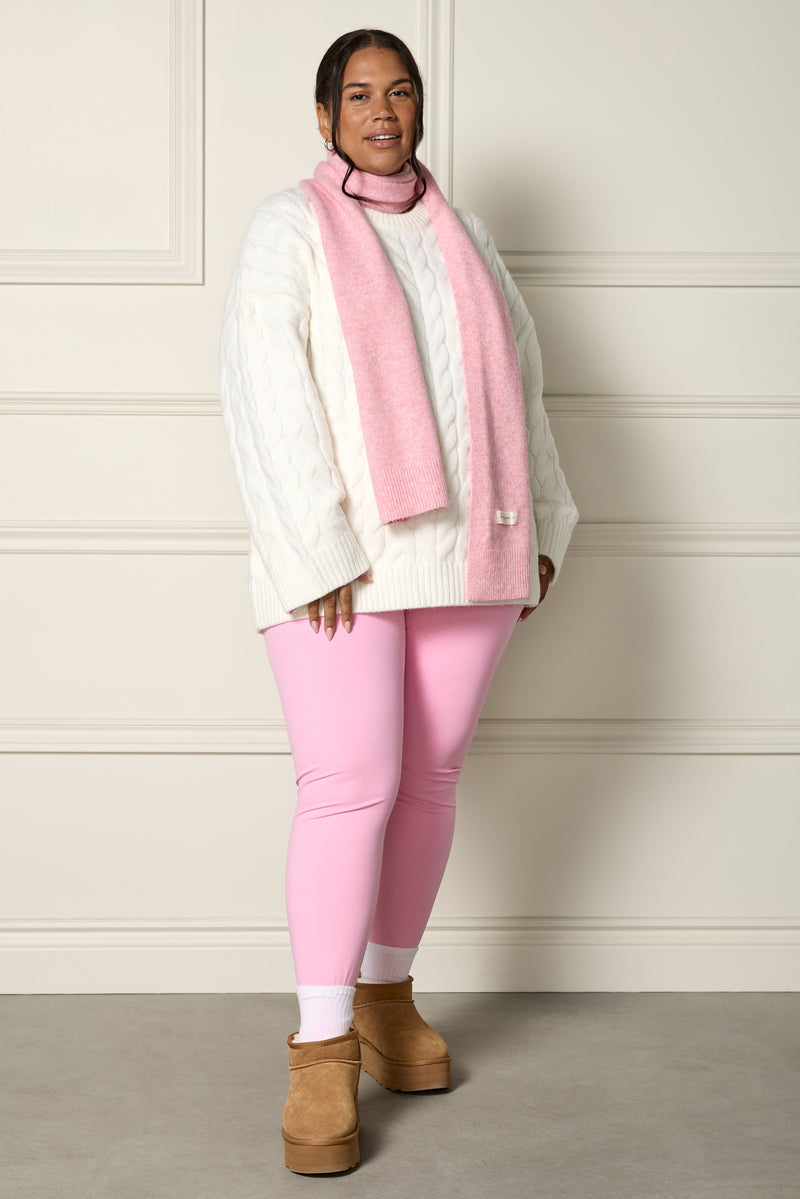 Ribbed-Edge Heathered Scarf - A0273