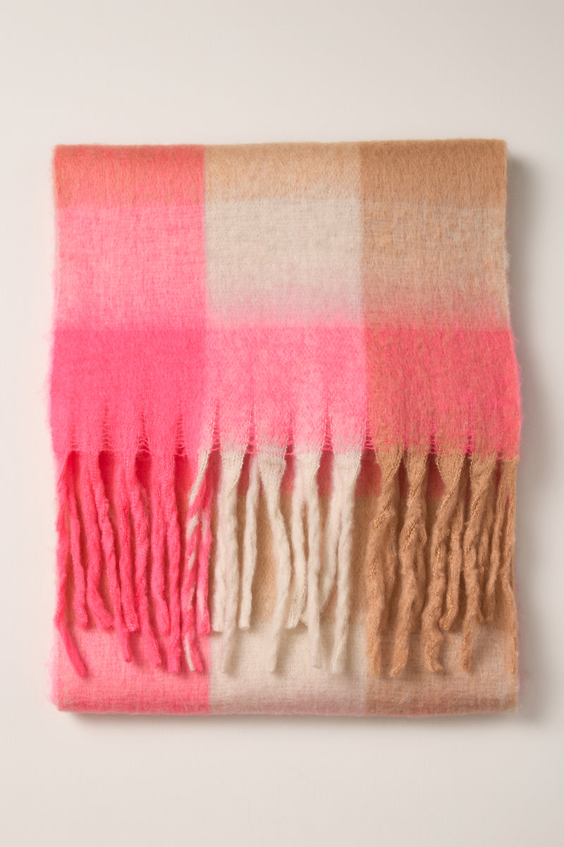 Large Plaid Scarf - A0275