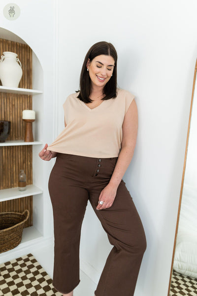 Camisole 9058 (Seconde Main)-Camisole - Seconde main-Trove-Beige-M-7965fea6-6d9e-4f4c-adb5-54dafdcea1a8-WOMANCE