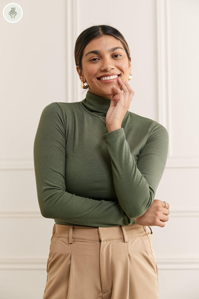 Chandail col roulé - 9080 (Seconde Main)-Chandail-Trove-Vert-L-fc8f5404-1f7e-4610-92f9-bfc48de6e42b-WOMANCE