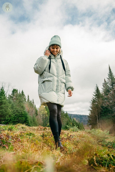 Manteau 1005 (Seconde Main)-Manteau - Seconde main-Trove-Vert pâle-XS-fa019127-0177-4b0a-81ae-dd2a711378b5-WOMANCE