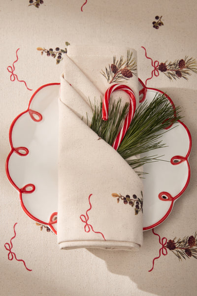 Serviette de table motifs hivernaux - MA0176