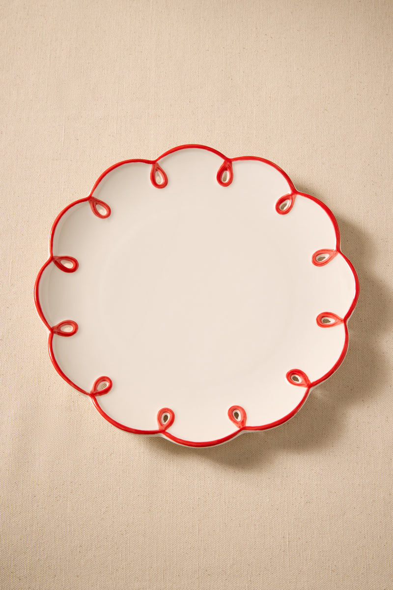 Assiette à rebord festonné - MA0222