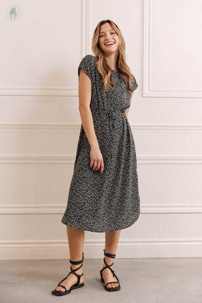 Robe encolure boutonnée - 2079 (Seconde Main)-Robe - Seconde main-Trove-Noir-XS-3750aa21-61ba-433c-8332-dc80606abbb5-WOMANCE