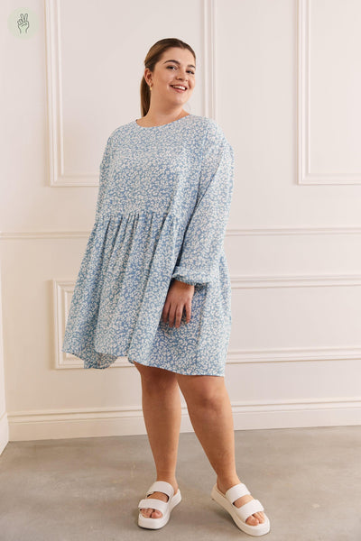 Robe style «babydoll» - 2083 (Seconde Main)-Robe - Seconde main-Trove-Bleu pâle-1X-0d4fb00c-2b54-4e28-9c19-2da4a196553d-WOMANCE