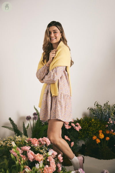 Robe ample à volant - 2168 (Seconde Main)-Robe - Seconde main-Trove-lilas-M-2c1730ac-a181-4a11-bc58-200670fdccb1-WOMANCE