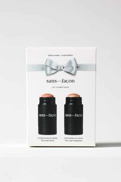 Le coffret fard à joues et illuminateur en crème-Teint-Sans-Façon-WOMANCE