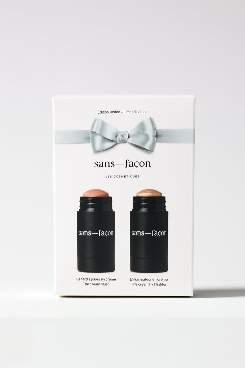 Le coffret fard à joues et illuminateur en crème-Teint-Sans-Façon-WOMANCE
