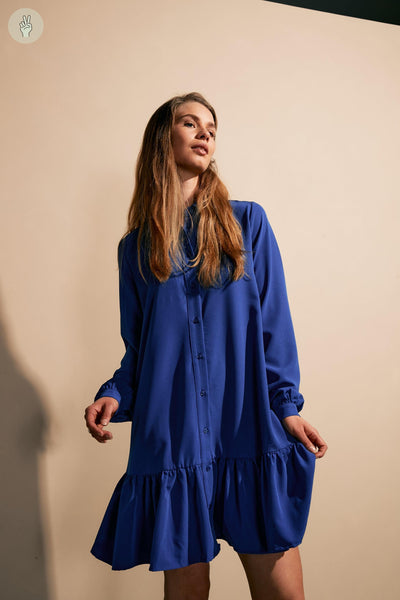 Robe courte évasée - 2117 (Seconde Main)-Robe - Seconde main-Trove-Bleu-XL-b9b96b0f-d93d-4c52-8c37-49427adbb84e-WOMANCE