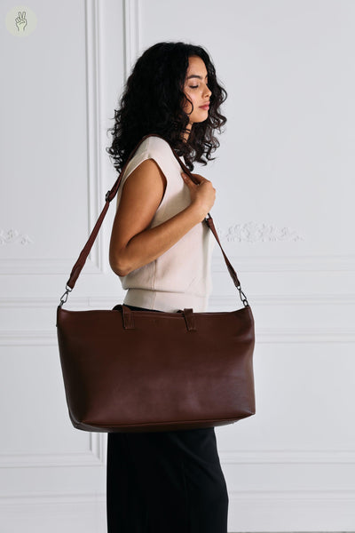 Sac fourre-tout A0011 (Seconde Main)-Accessoire - Seconde main-Trove-Brun-3c82141c-b024-453f-8281-e3c5498f77a8-WOMANCE