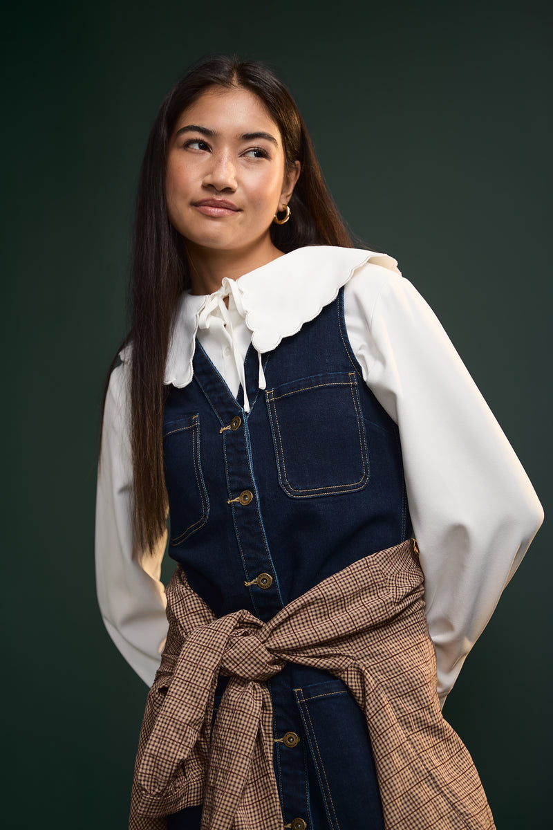 Chemise col claudine - 4082