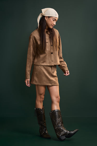 Veste en faux suède - 3026