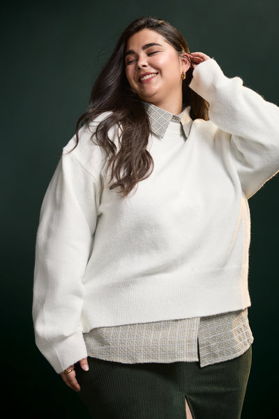 Chandail en tricot avec fentes - 8111