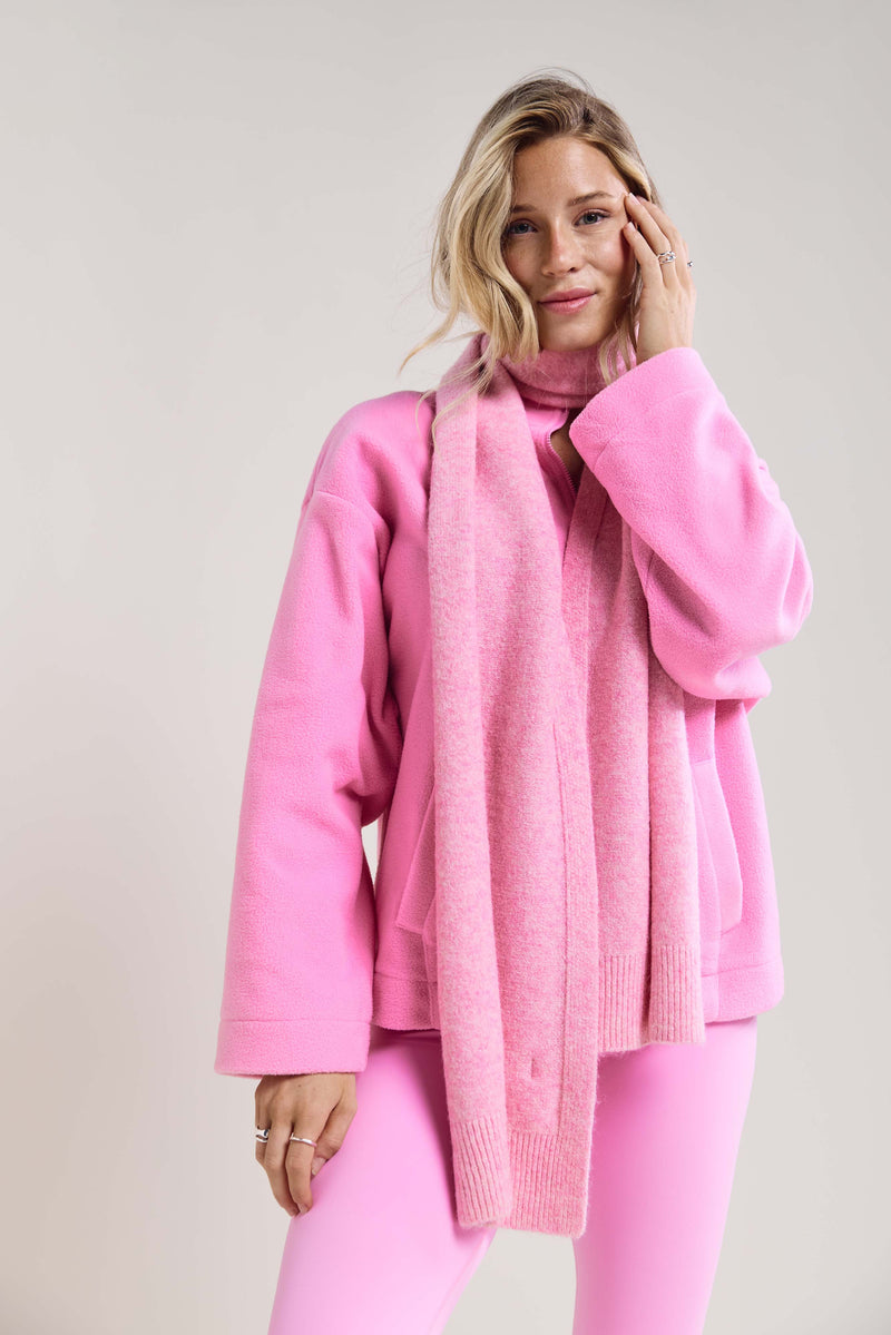 Ribbed-Edge Heathered Scarf - A0273