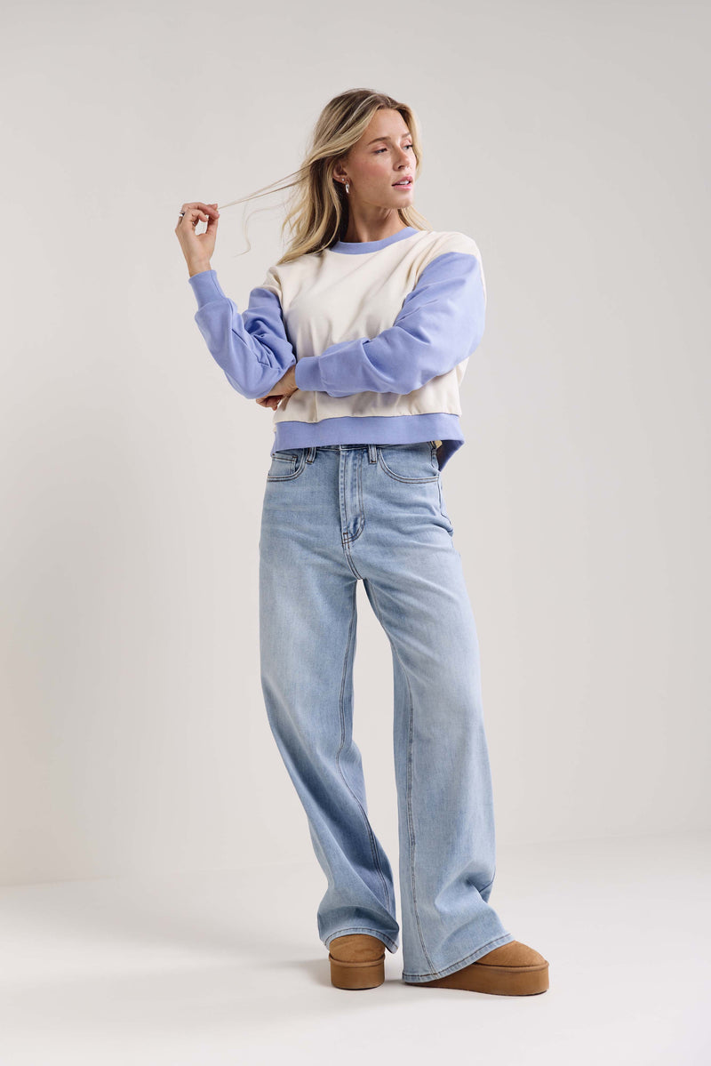 Jeans taille haute - 7041