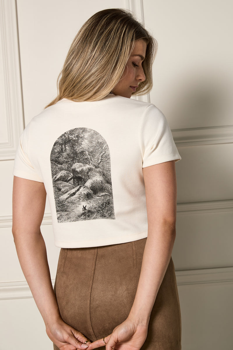 T-shirt court imprimé - 9149