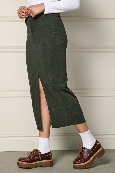 Jupe longue en corduroy - 6065