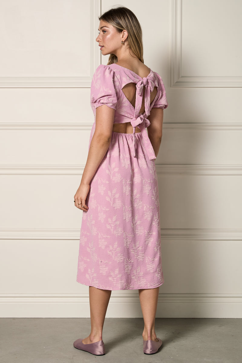 Robe longue avec boucles au dos - 2191