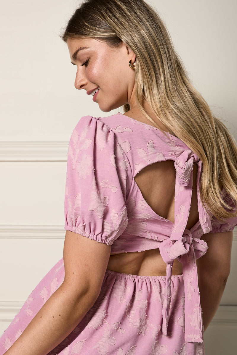 Robe longue avec boucles au dos - 2191