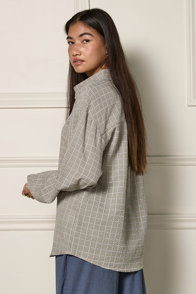 Chemise ample à carreaux - 4083