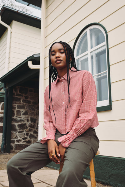 Ash Grey Fitted Boat Neck Top - 9132 | Womance