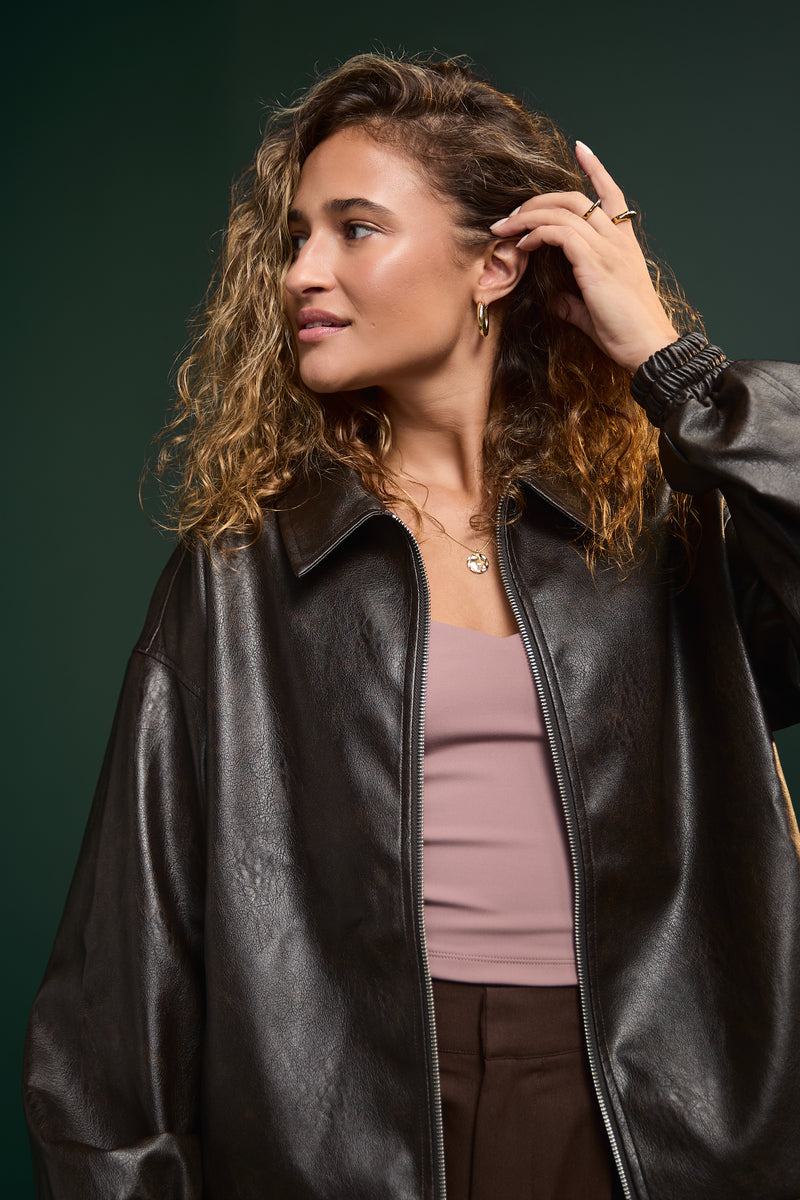 Manteau faux cuir - 3027