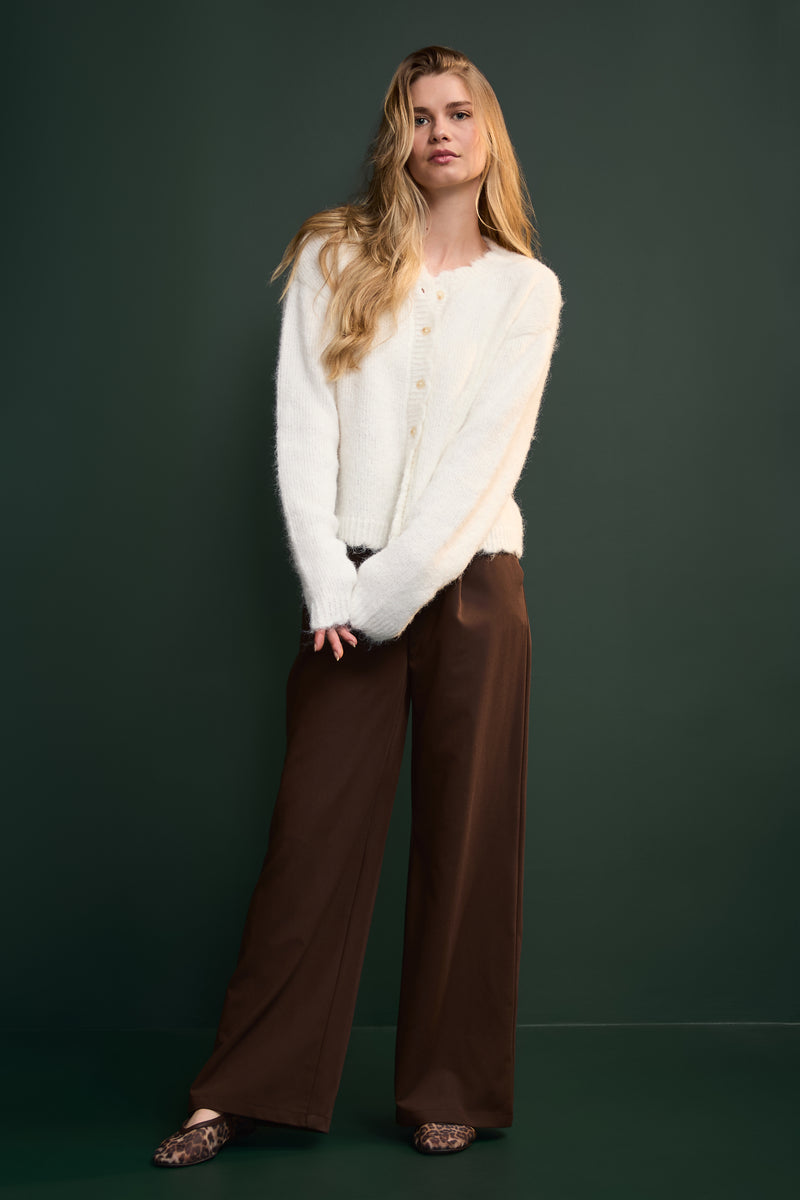 Cardigan à finition ondulée - 8139