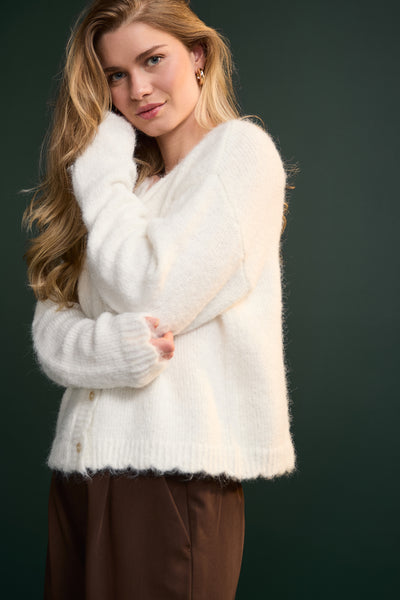 Cardigan à finition ondulée - 8139