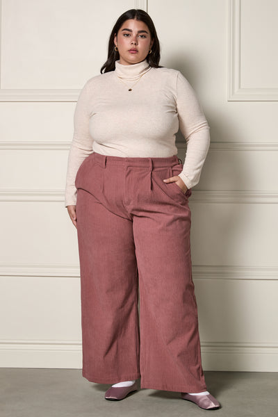 Pleated Corduroy Pants - 5107