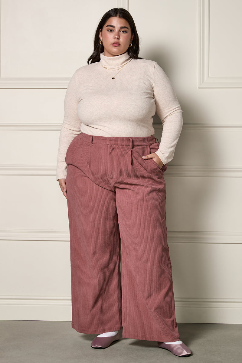 Pleated Corduroy Pants - 5107
