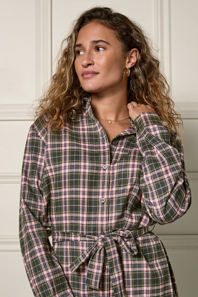 Robe à carreaux cintrée - 2208