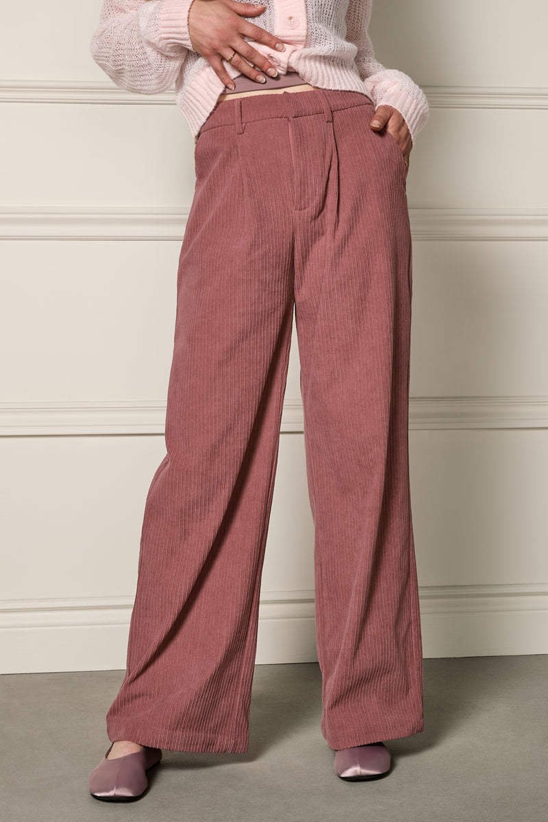Pleated Corduroy Pants - 5107