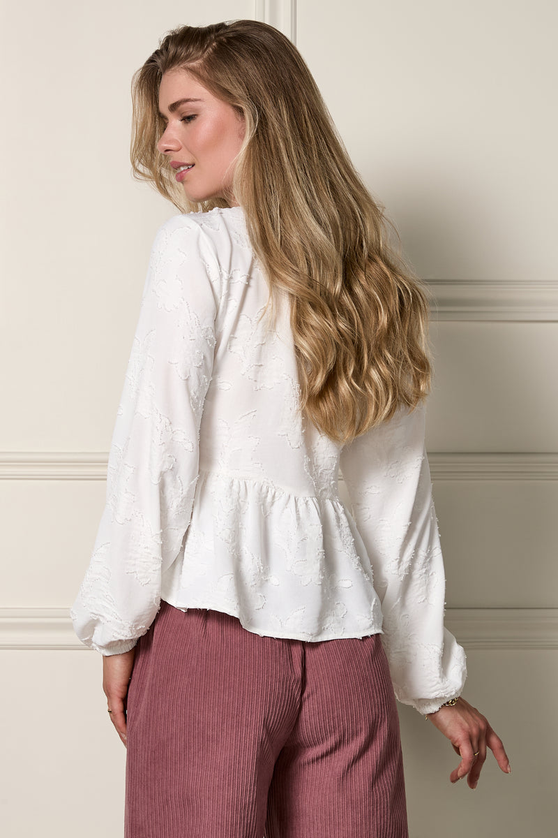 Chemise texture florale - 4084