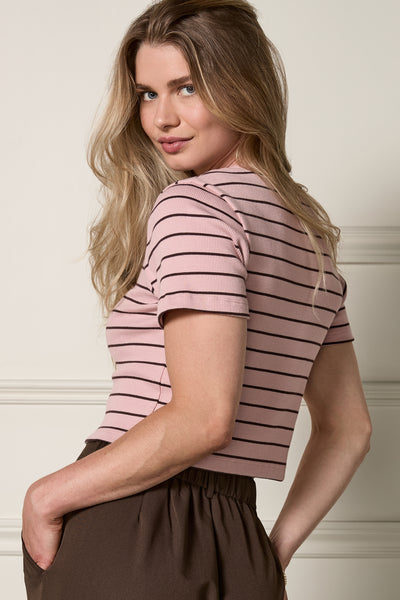 T-shirt court côtelé - 9094